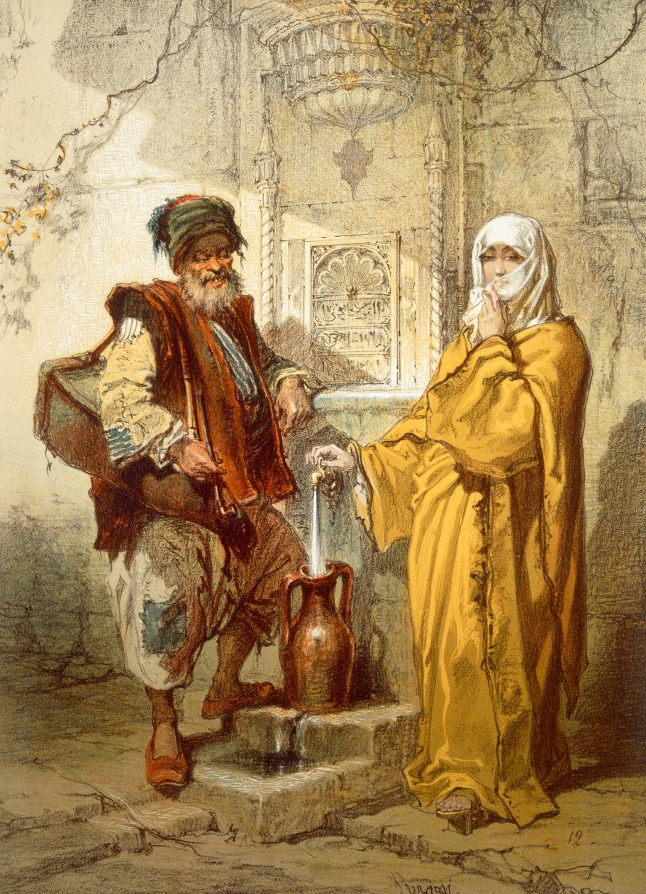 Vannbærer, 1865 av Amadeo Preziosi