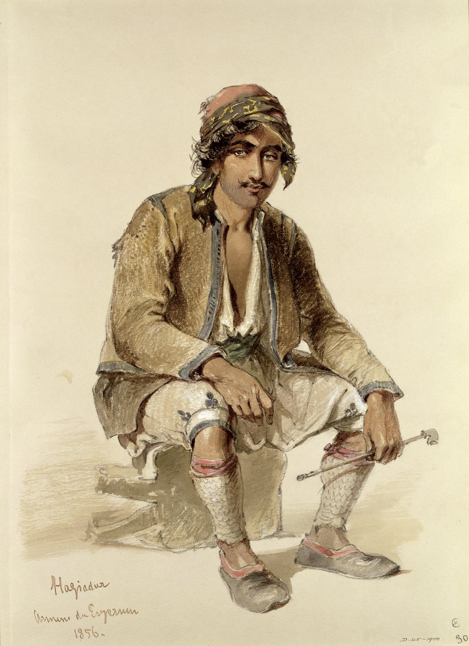 Hagiadur - fra Erzerum, 1856 av Amadeo Preziosi