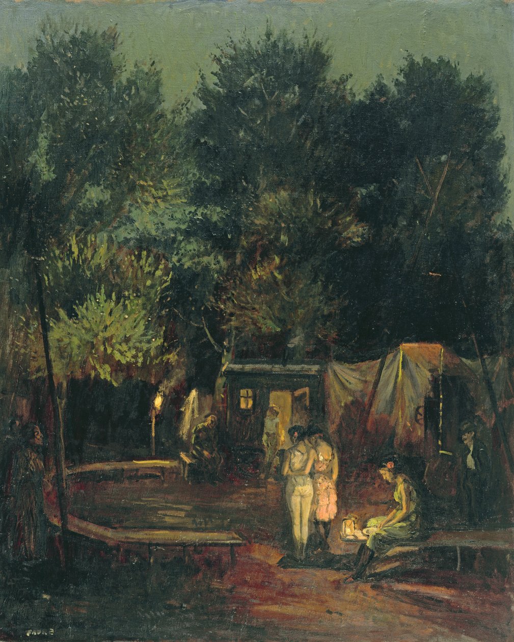 Circus under Trees, 1912 av Amandus Faure