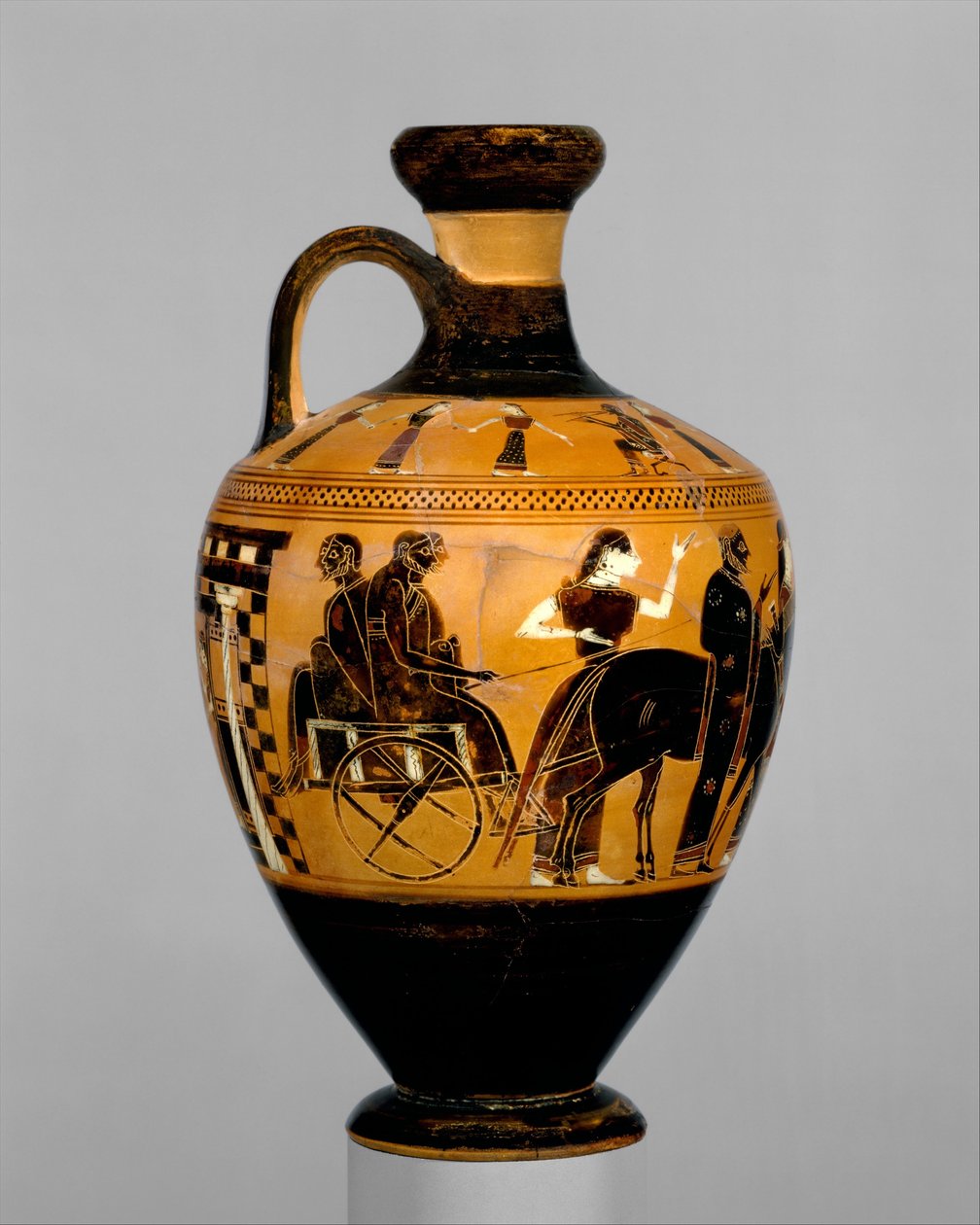 Lekythos, ca. 550–530 f.Kr. (terrakotta) av Amasis Painter