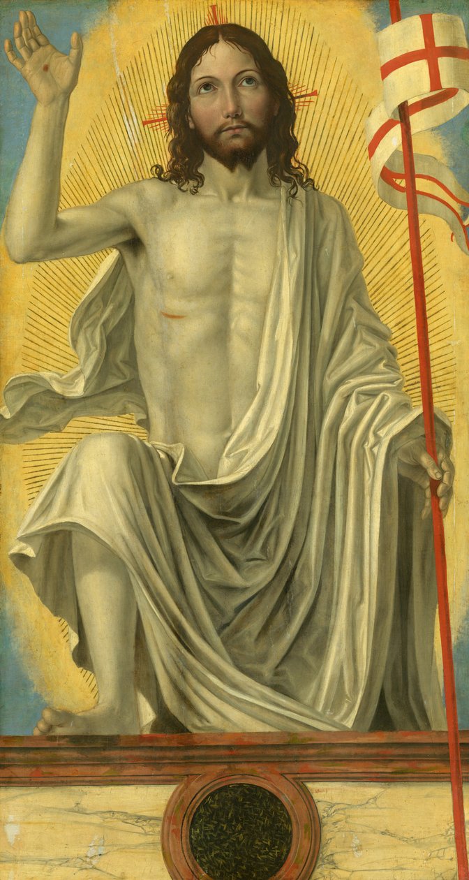 Kristus oppstått fra graven, ca. 1490. av Ambrogio Bergognone