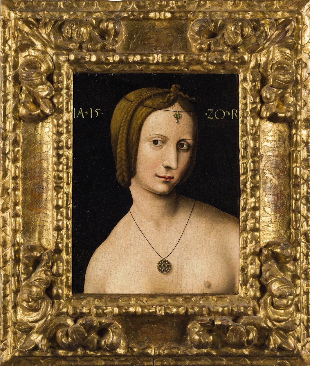 Portrett av en dame, 1520. av Ambrosius Benson
