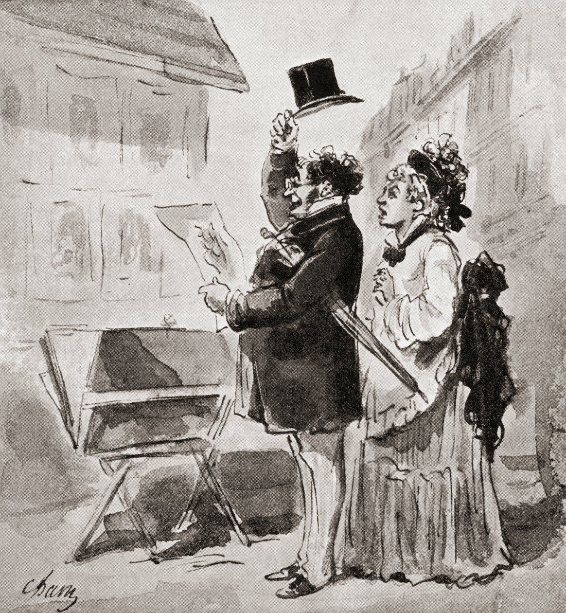 The Enthusiastic Collector, fra The Quest of The Print, utgitt 1932 av Amédée de Noé