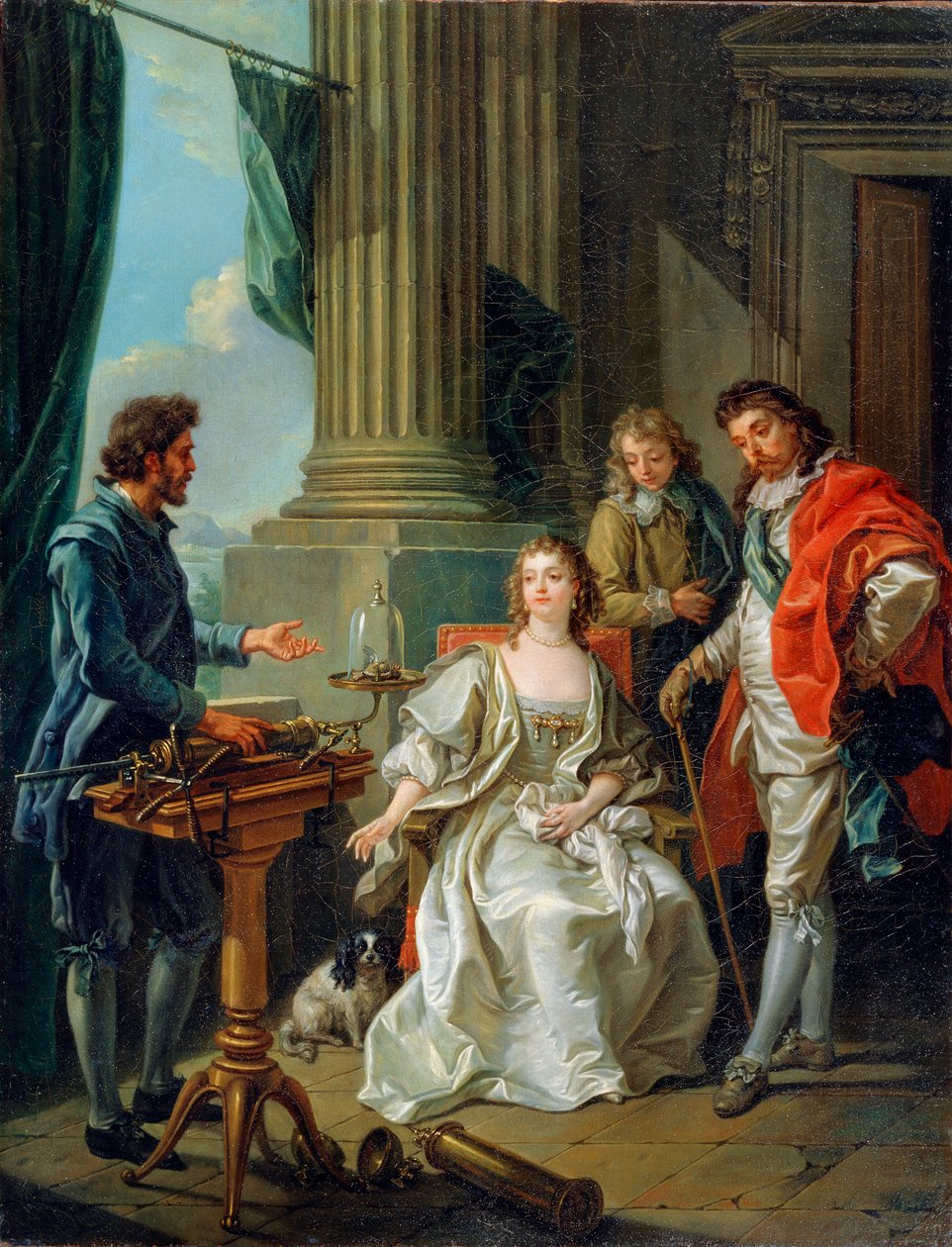 Pneumatisk eksperiment, 1777 av Charles Amedee Philippe van Loo