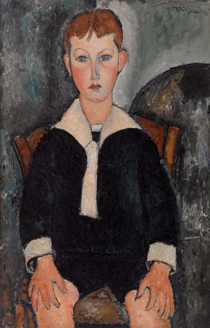 Gutt i sjømannsdrakt av Amedeo Modigliani