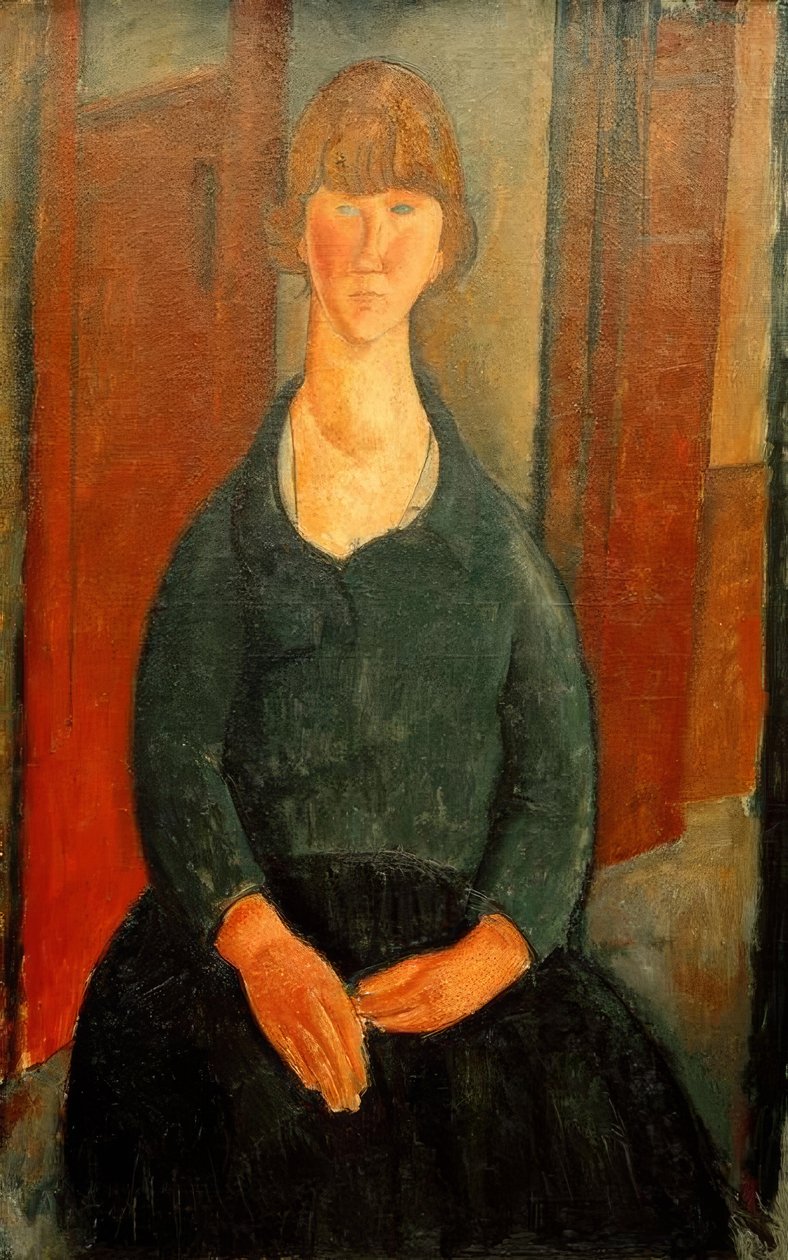 Blomsterjenta av Amedeo Modigliani