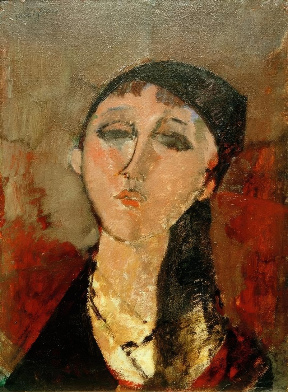 Hodet til en jente (Louise) av Amedeo Modigliani