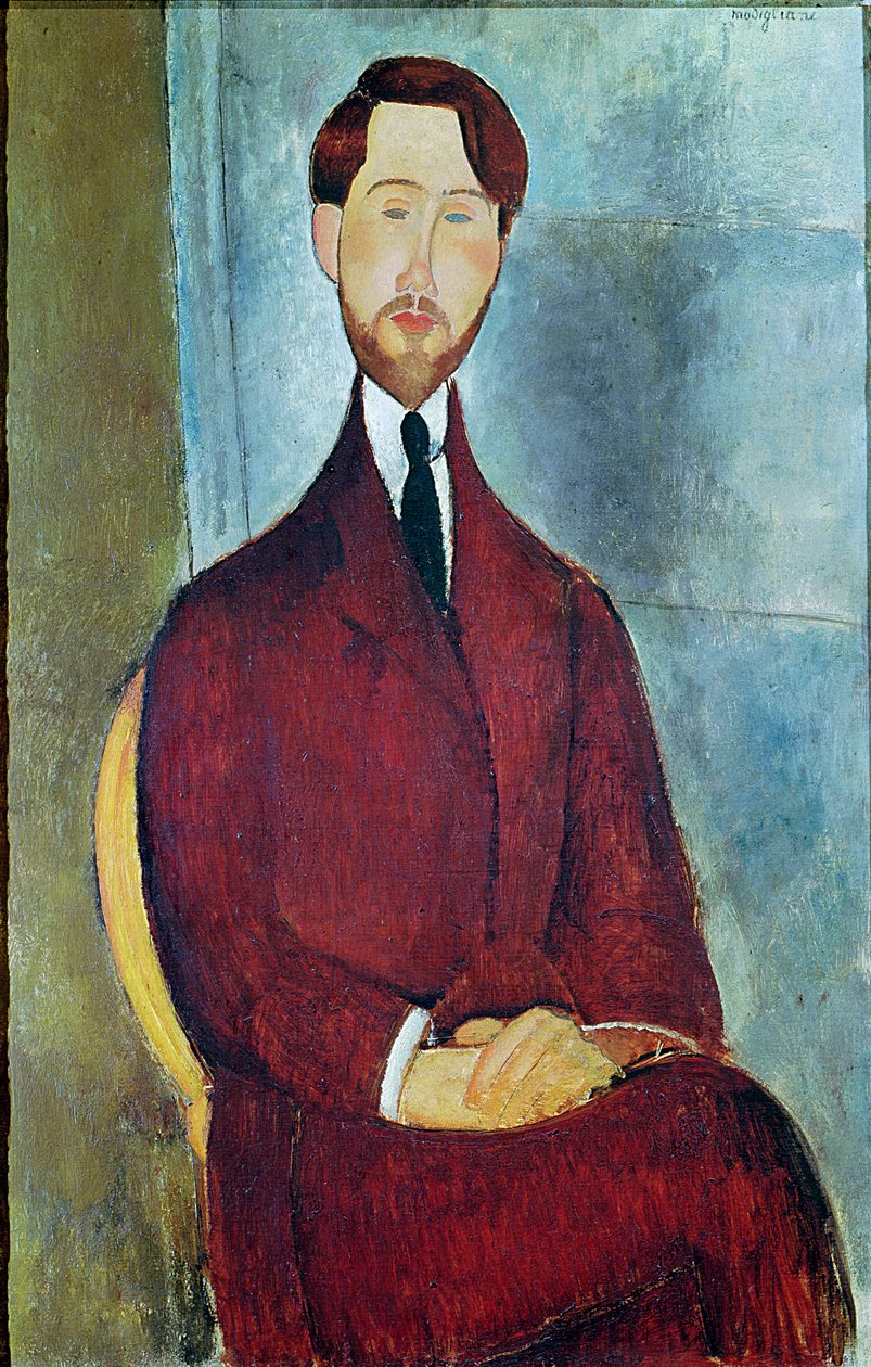 Leopold Zborowski, 1917 av Amedeo Modigliani