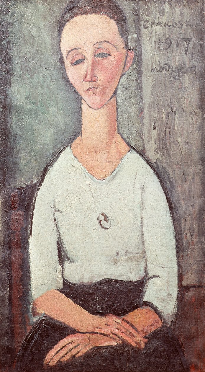 Portrett av Madame Chakowska, 1917 av Amedeo Modigliani