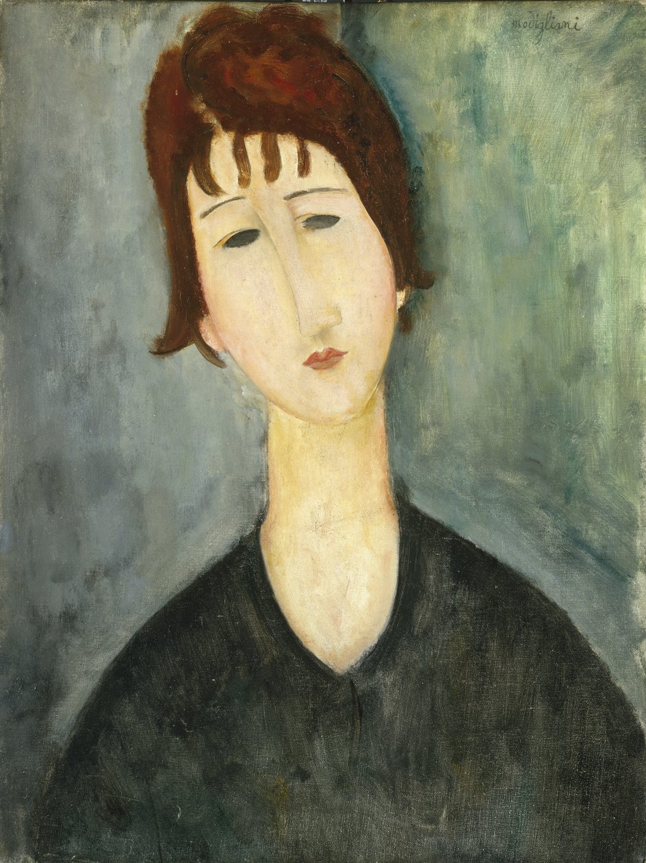 En kvinne, 1917-20 av Amedeo Modigliani