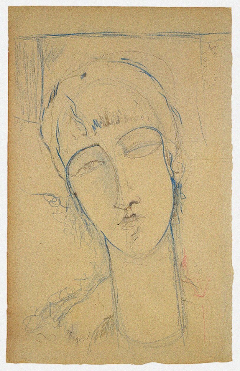Anna Akhmatova Portrett av en rød kvinne, 1915 av Amedeo Modigliani