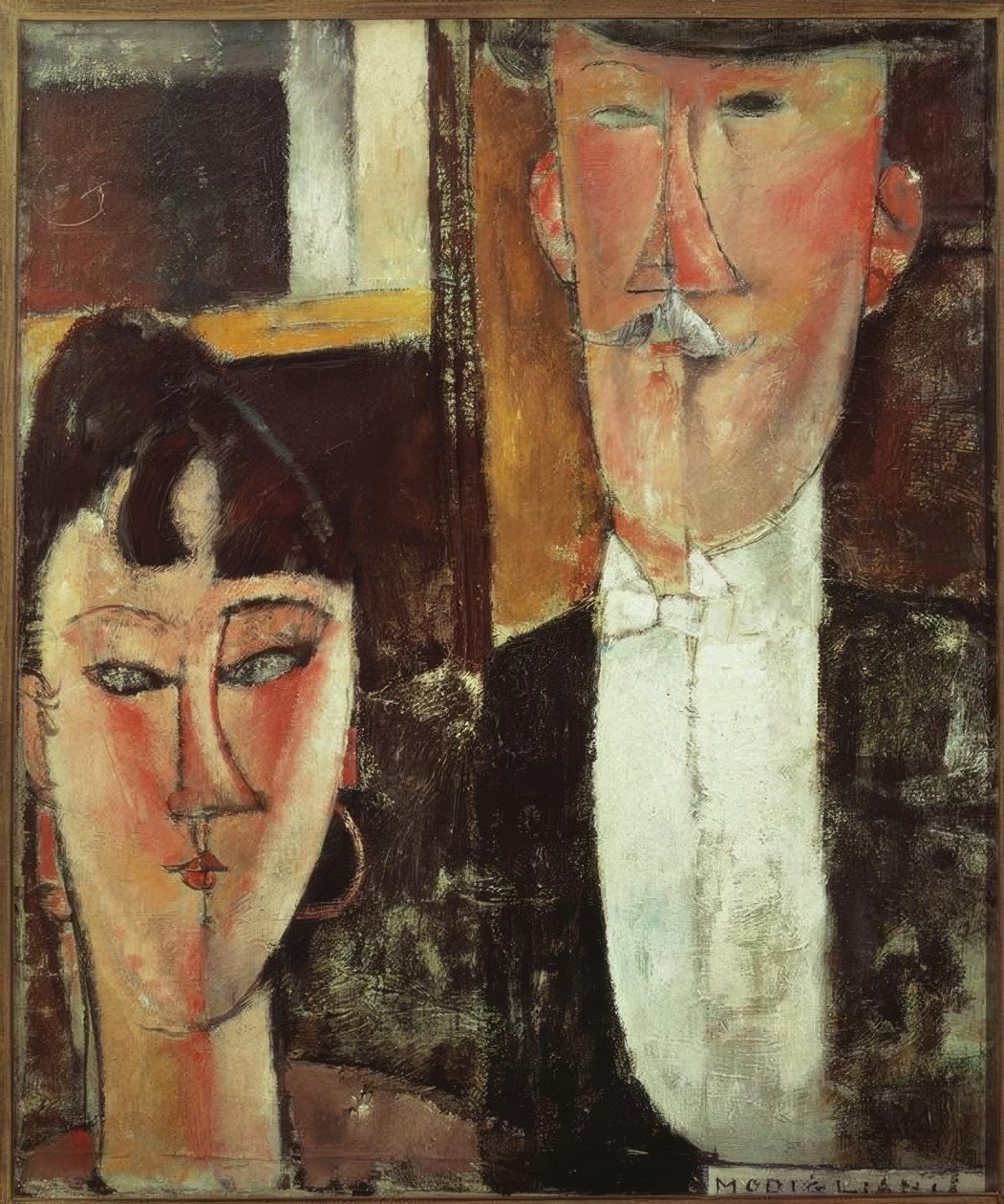 brud og brudgom av Amedeo Modigliani