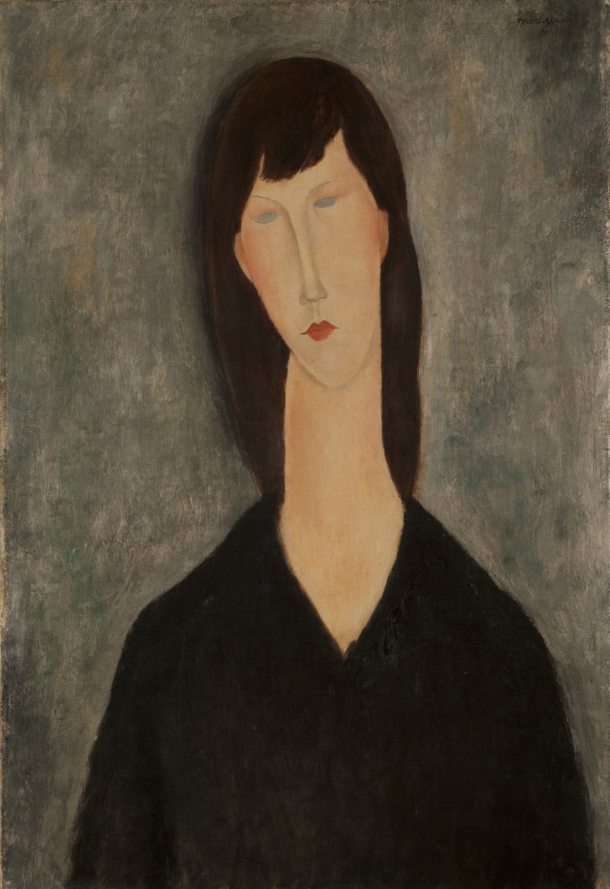 Byste av en kvinne. av Amedeo Modigliani