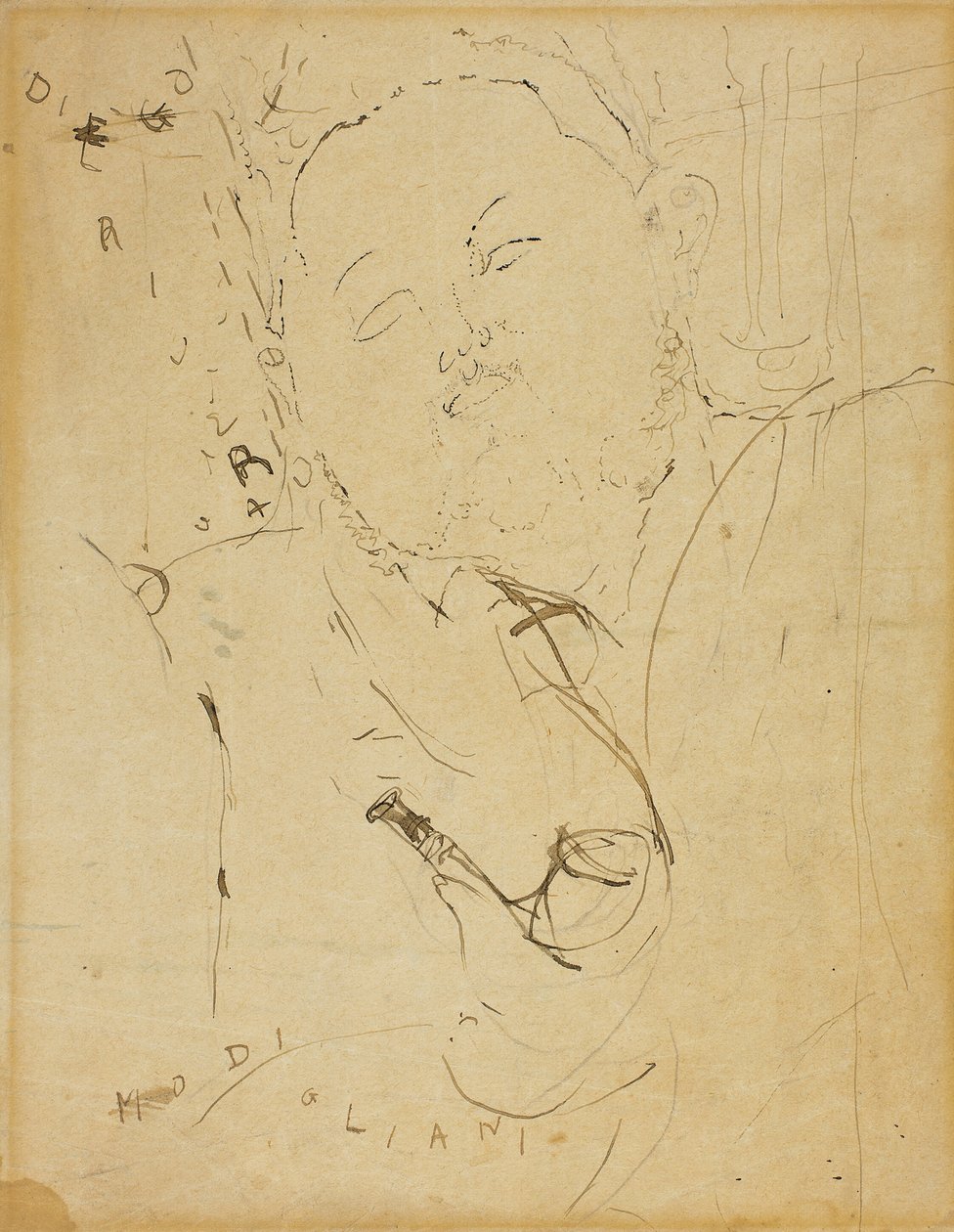 Diego Rivera, 1915. av Amedeo Modigliani