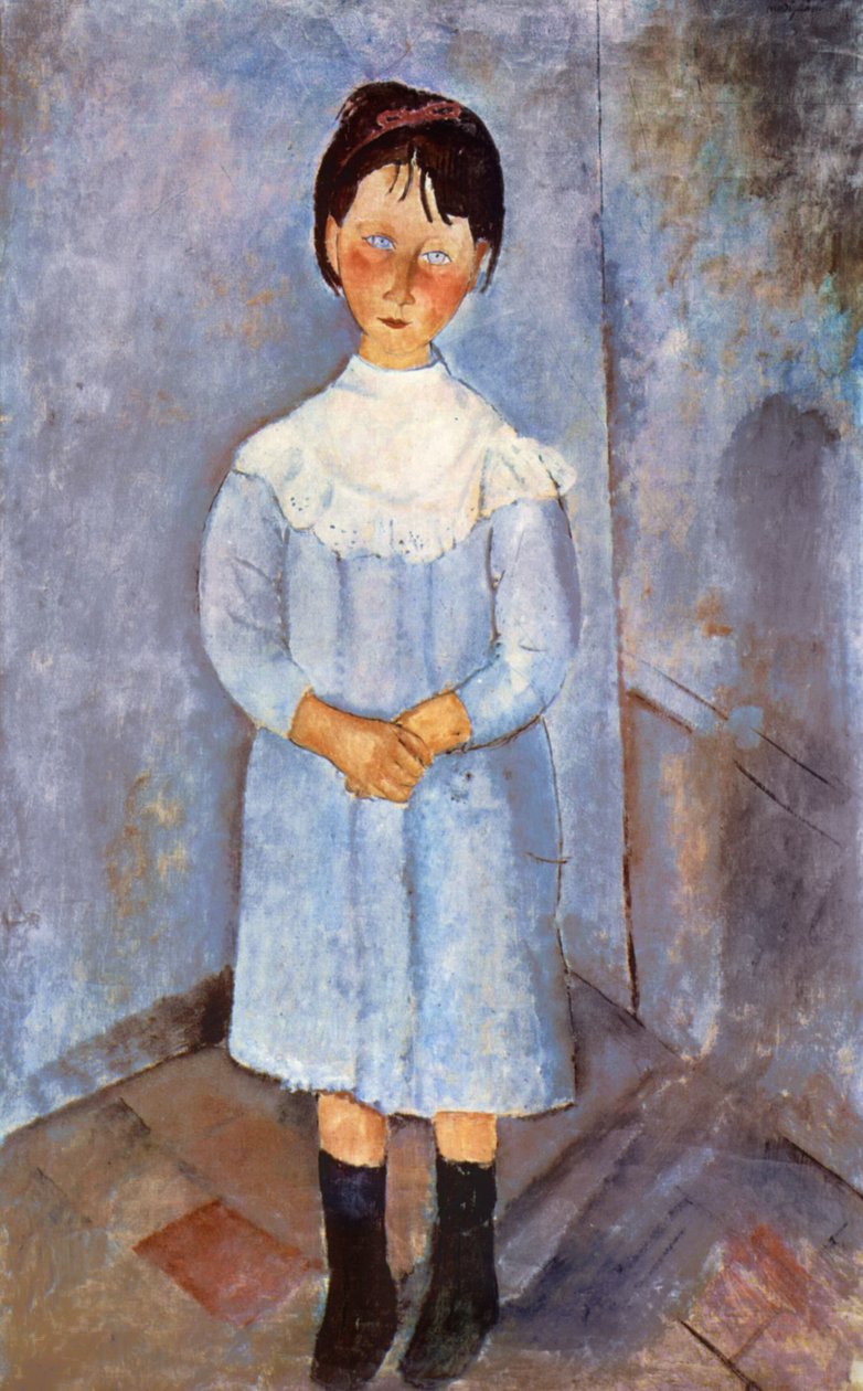 Pike i blått, 1918 av Amedeo Modigliani