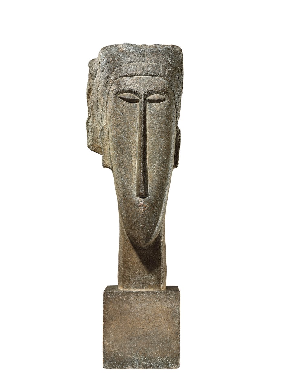 Hode, ca. 1910-12 (kalkstein) av Amedeo Modigliani