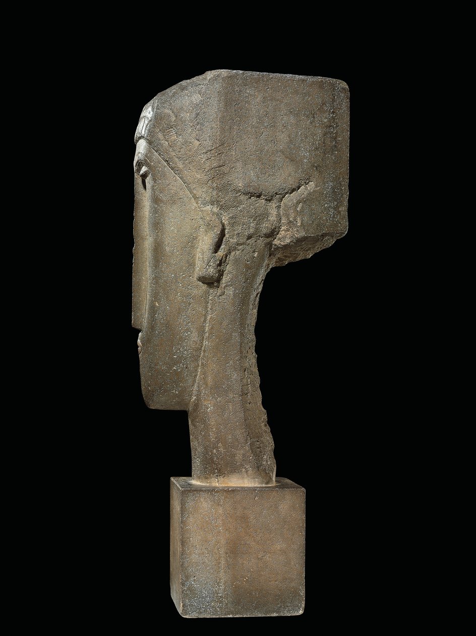 Hode, ca. 1910-12 (kalkstein) av Amedeo Modigliani