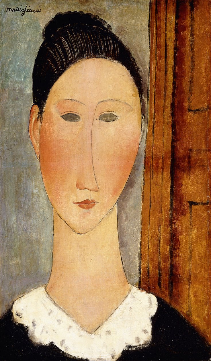 Head of Girl; Head of a Girl, ca. 1918 av Amedeo Modigliani