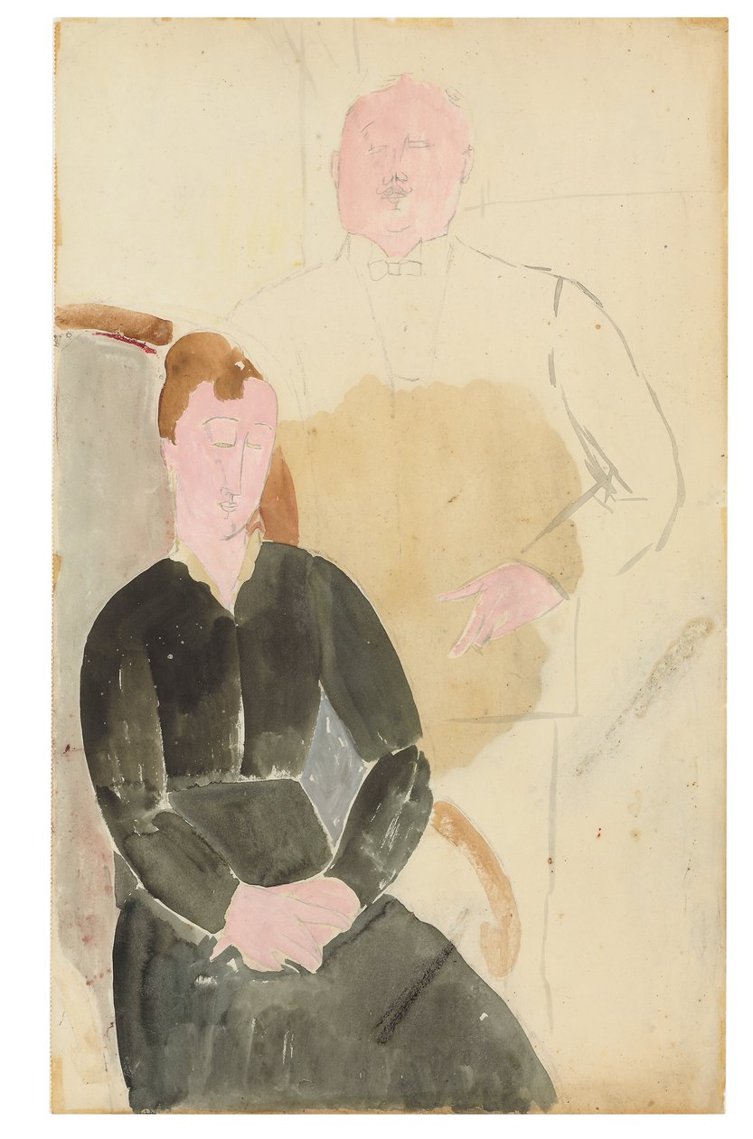 Husholdningen, 1915 av Amedeo Modigliani