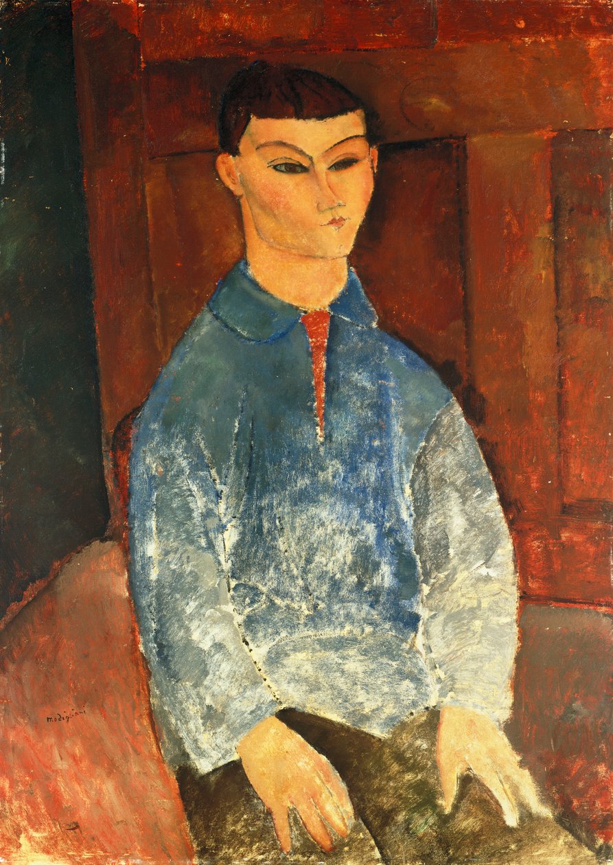 Moise Kisling sittende, 1916 av Amedeo Modigliani