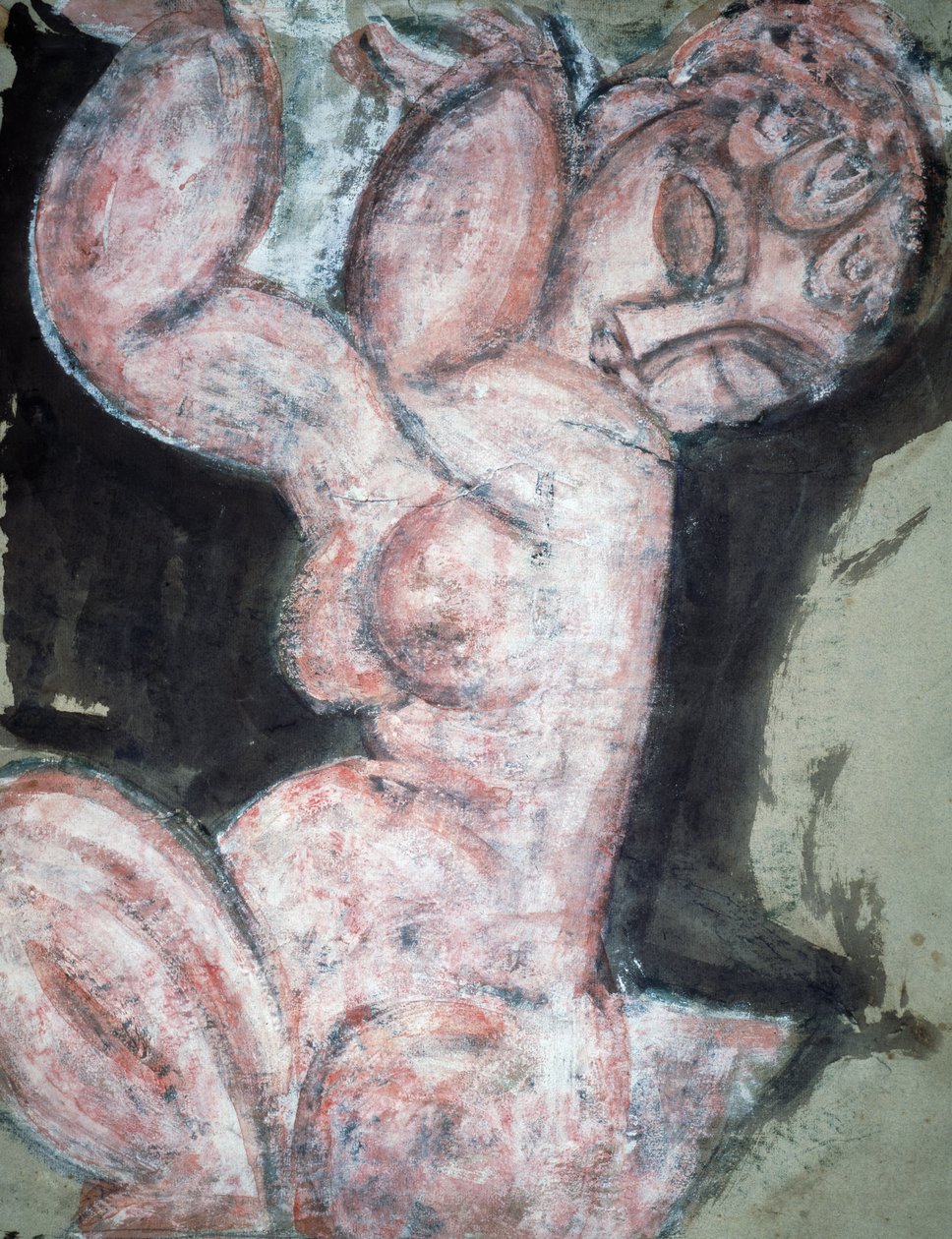Naken karyatid av Amedeo Modigliani
