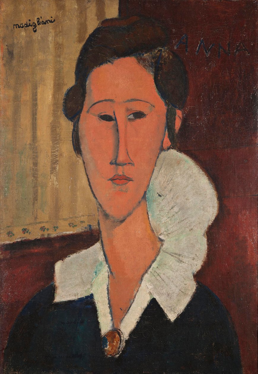 Portrett av Anna Zborowska, 1917. av Amedeo Modigliani