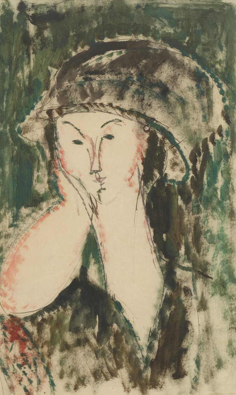 Portrett av Beatrice Hastings, 1914-1915. av Amedeo Modigliani