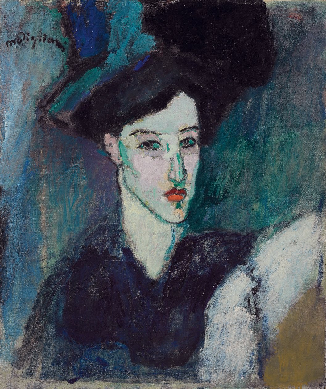 Jøden; La Juive, ca. 1907-1908 av Amedeo Modigliani