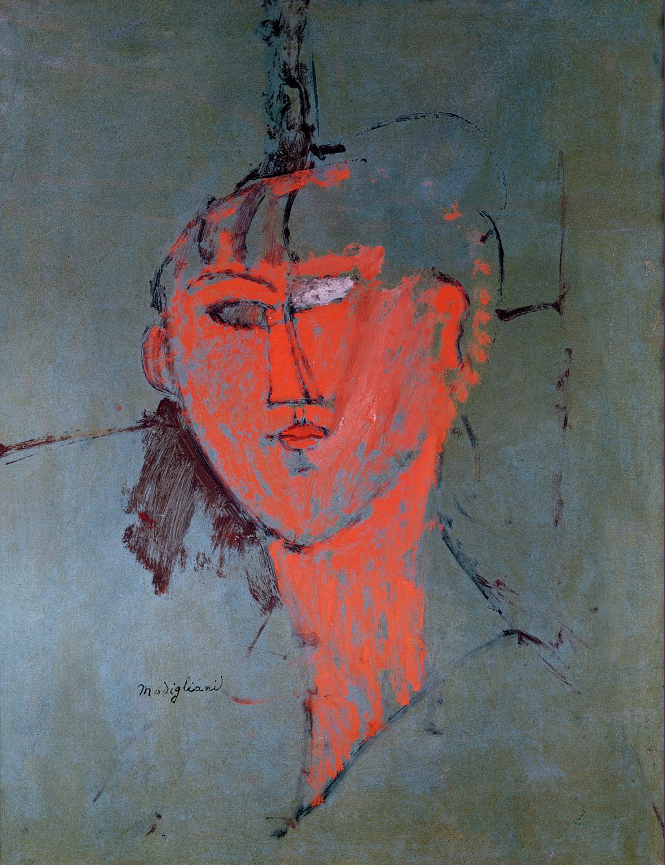 Det røde hodet av Amedeo Modigliani
