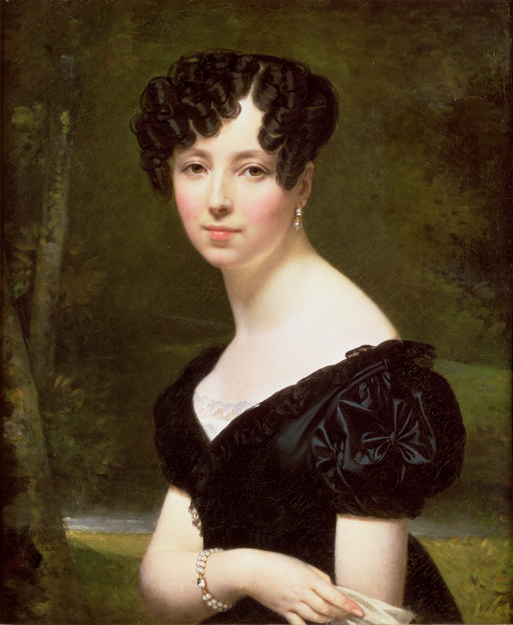 Portrett av baronesse Pontalba, 1841 av Amelie Legrand de St. Aubin