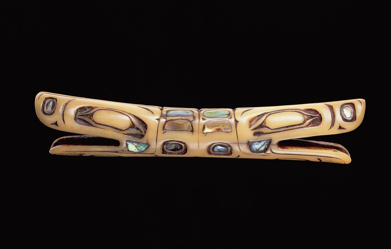 Native American Ornament (bein og perlemor) av American