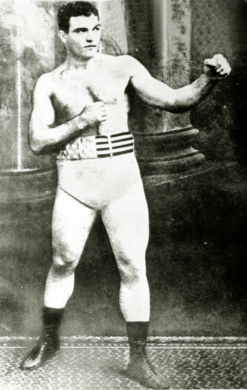 James J. Jeffries, 1902 (sepia-bilde) av American Photographer