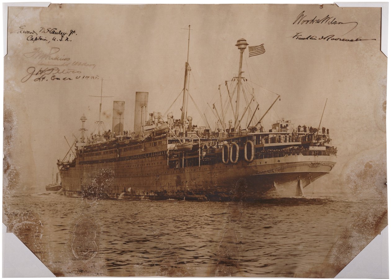 U.S.S. George Washington, ca. 1918 (sepia-bilde) av American Photographer