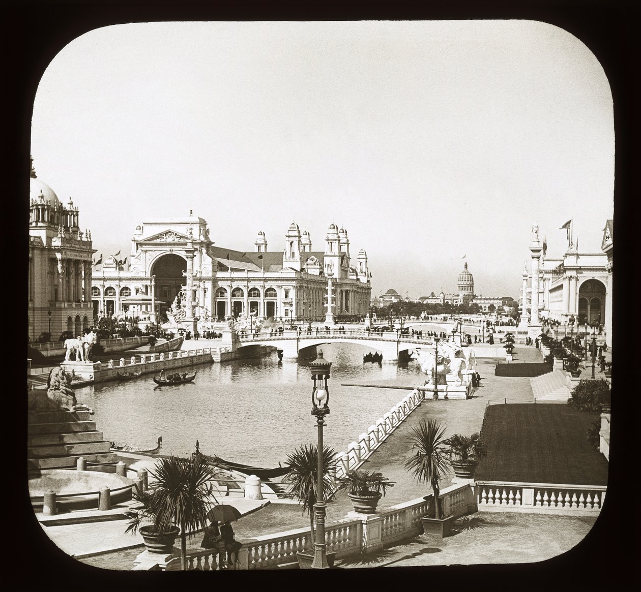Worlds Columbian Exposition: utvendig utsikt, Chicago, 1893 (lanternelys) av American Photographer
