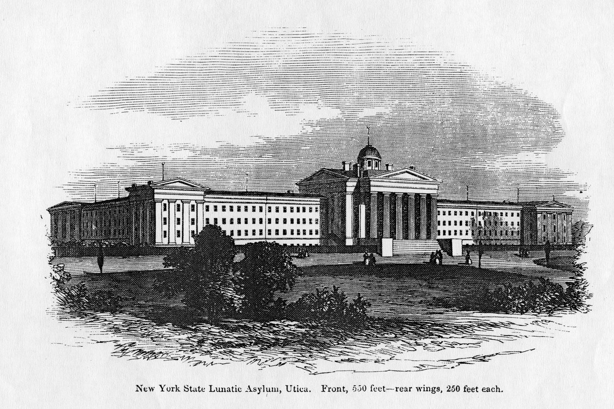 New York State Lunatic Asylum på Utica av American School