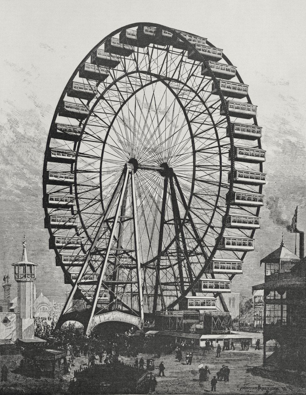 Det store pariserhjulet i The World Columbian Exposition, 1. juli 1893 av American School