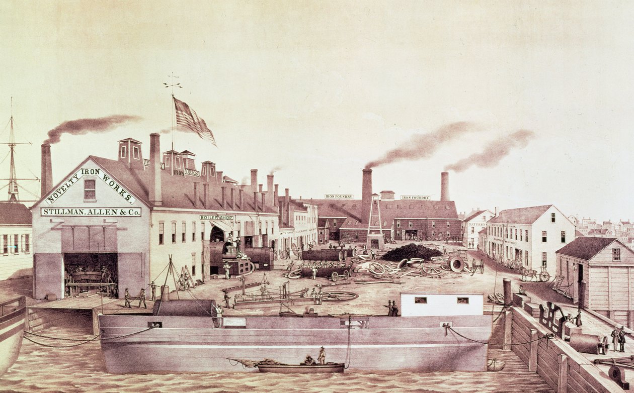 The Novelty Iron Works of Stillman Allen und Co. av American School