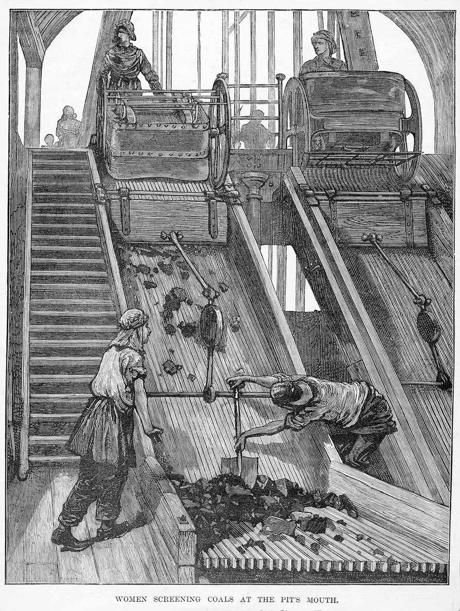 Women Screening Coals at the Pit