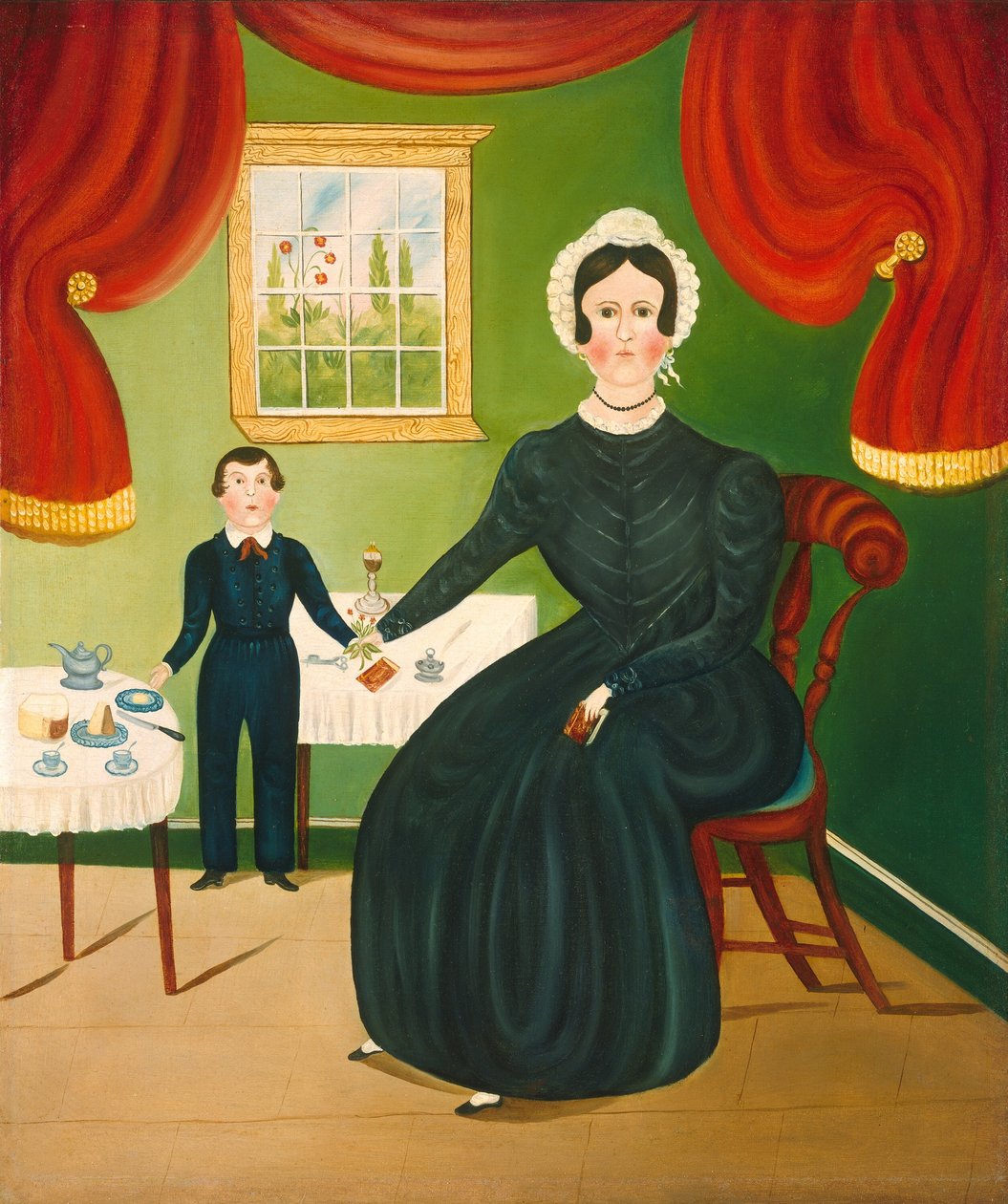 Interiørscene av American 19th Century