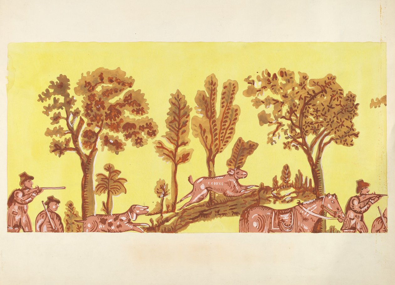 Bandbox Design (Rabbit Hunt) av American 20th Century