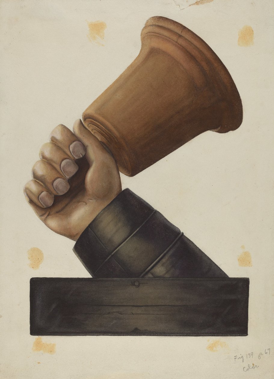 "Bell in Hand" Taverna-skilt av American 20th Century