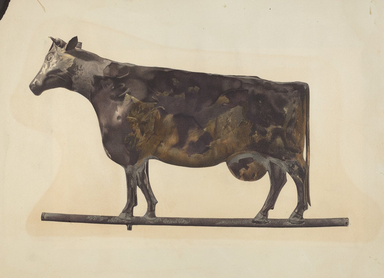 Cow Weather Vane av American 20th Century