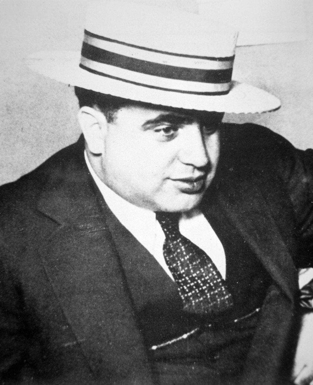 Al Capone (1899-1947) 1928 (s/hvitt-bilde) av American Photographer