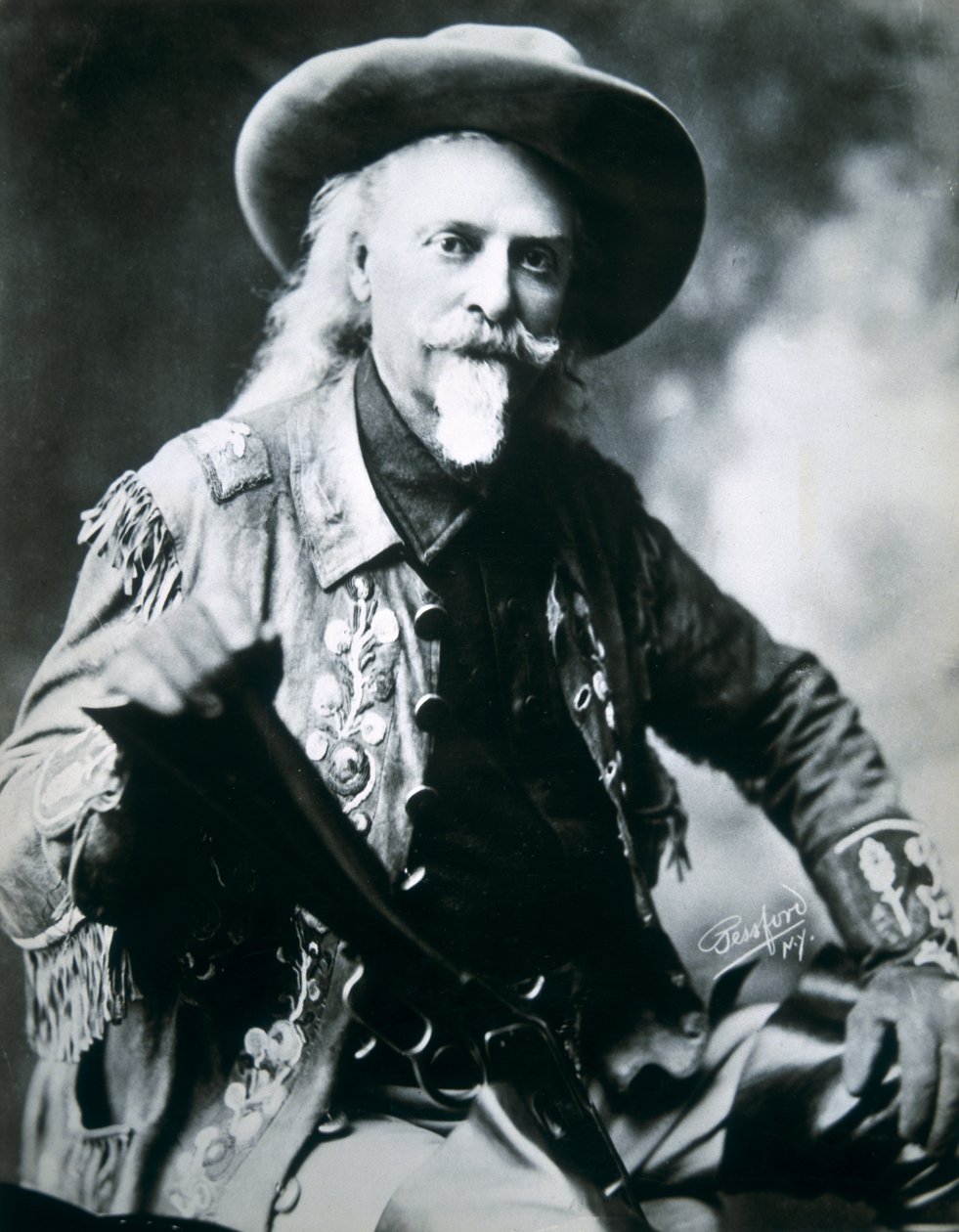 Buffalo Bill (1846–1917) (s/hvitt-bilde) av American Photographer