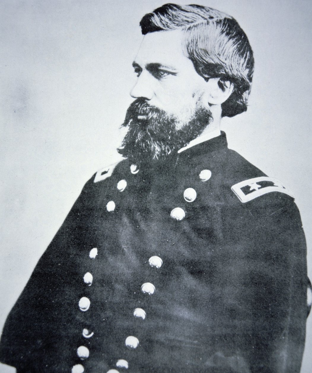 General Oliver Otis Howard (1830-1909) (s/hvitt-bilde) av American Photographer