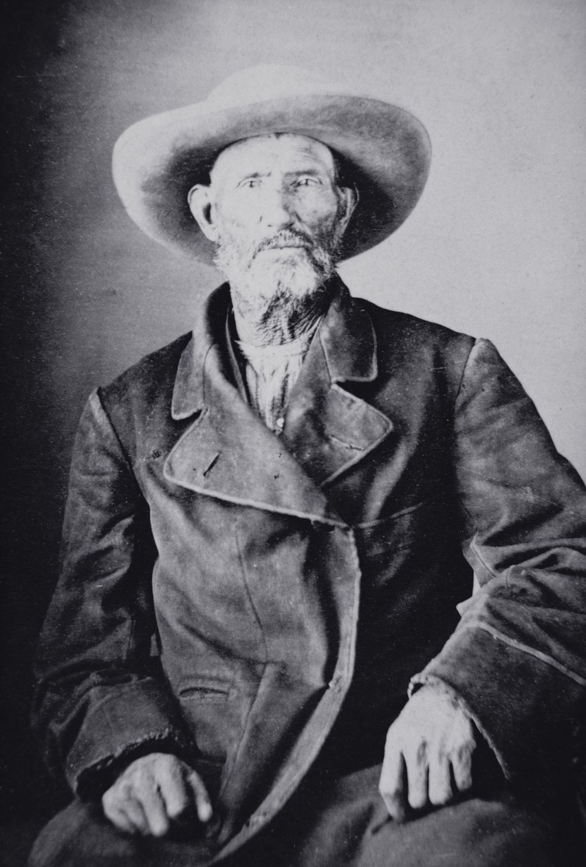 Jim Bridger (1804-81) (s/hvitt-bilde) av American Photographer
