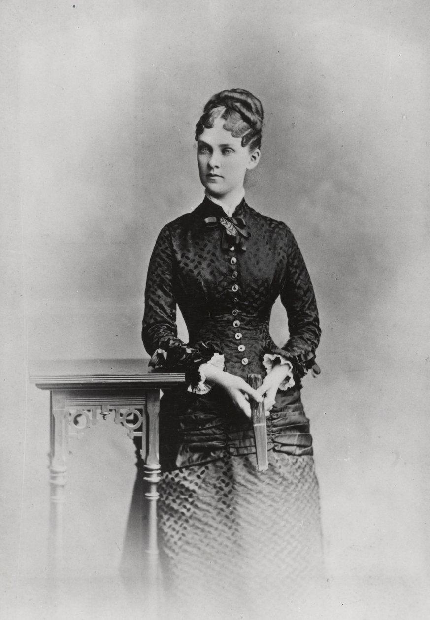 Fru Theodore Roosevelt, ca. 1882 (s/hvitt-bilde) av American Photographer