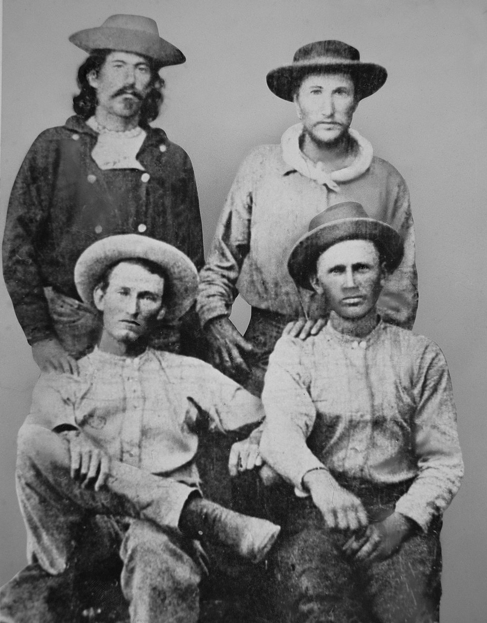 Pony Express Riders, ca. 1860 (s/hvitt-bilde) av American Photographer
