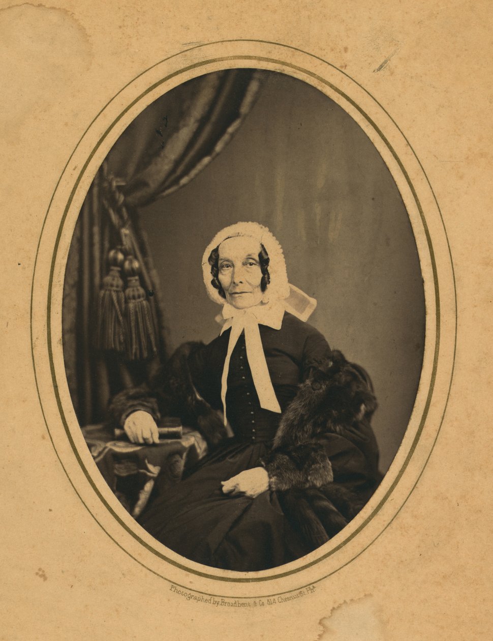Rebecca Gratz, ca. 1860 (s/hvitt-bilde) av American Photographer