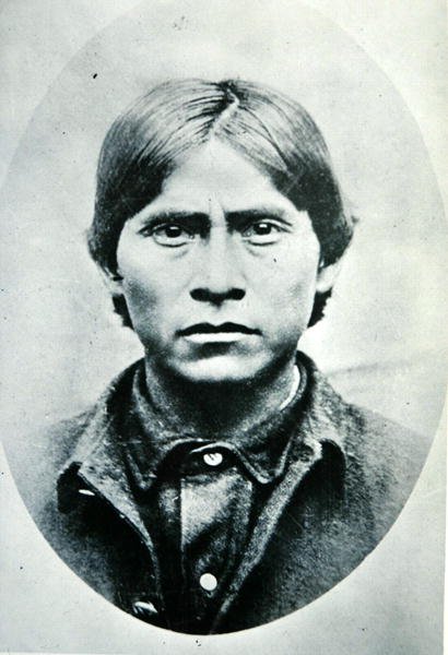 The Apache Kid (s/hvitt bilde) av American Photographer